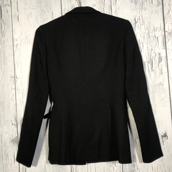 Genny Made In Italy Black Blazer Jacket Sz 40 EUC - Picture 5 of 8